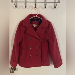 Hatley Pink peacoat, size 8. Like new condition.